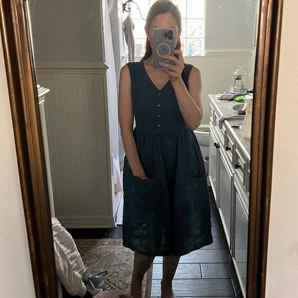 Not Perfect Linen mama dress - Picture 5 of 5